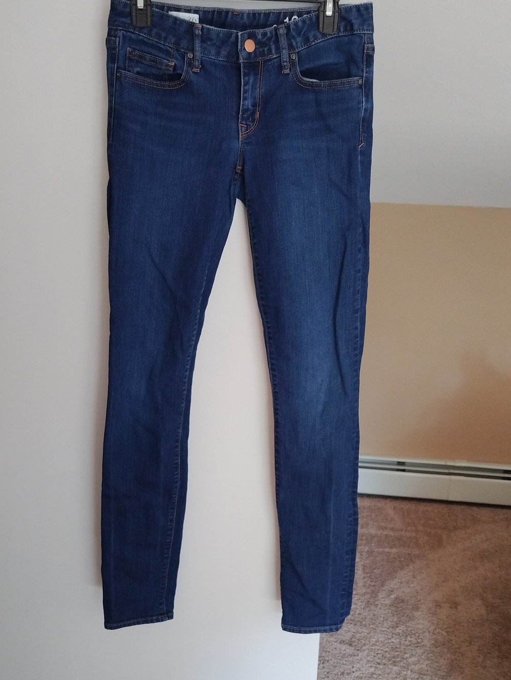 GAP Women's Skinny Jeans in Deep Blue Wash